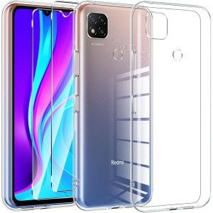 Couqe Pour Xiaomi 11t/11t Pro 5g Avec 2 Pièces Verre Trempé Protection Écran, Transparente Silicone Tpu Bumper Housse Pour Xiaomi 11t Anti-Choc, Anti-Scratch Hd Clair Étui Protection Case - Neuf