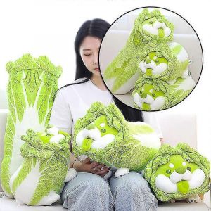 Peluche chou-elfe vegetal, chien, poupee de dessin anime, mignon, decoration d'interieur, coussin, ornement pour voiture, bureau, nouveau - Neuf