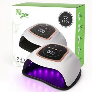 Lampe Uv Led Ongles Gel 72 Led ¿ Auto Capteur, 4 Minuteurs, Base Amovible, Écran Lcd, Séchoir Manucure & Pédicure. - Neuf