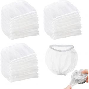 Jgd-300 Pi&egrave;ces Cr&eacute;pine Filet D'&eacute;vier Jetable, Filet Maille Jetable Grille &Eacute;vier Cr&eacute;pine Sacs, Sac D'&eacute;vier En Filet De Cr&eacute;pine, Sac De Maille Filtre Pour &Eacute;vier De Cuisine Et De Salle De Bain (9x9cm) - Neuf