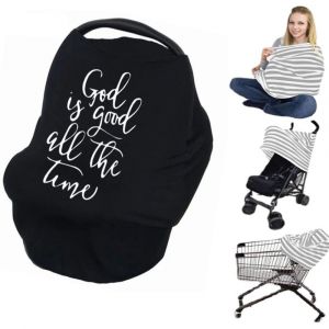 1 Housse D'allaitement Et Poncho D'allaitement Pour Bébé - Housse Multi-Usages Pour Siège Auto, Poussette, Protection Intégrale À 360° - Cadeau Pour Garçon Et Fille (4) - Neuf