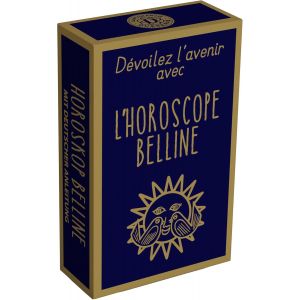 Chenquansarl-Horoscope Belline - Jeu Divinatoire De 53 Cartes Oracle Aux Illustrations Vintage - Initiation À La Cartomancie, Bleu - Neuf