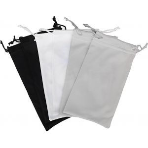 6 Pcs Sac À Lunettes, Sac À Lunettes De Soleil, Sac À Lunettes De Soleil, Sac En Microfibre, Pochette Lunettes Souple, Sac À Lunettes De Soleil, Sac À Lunettes Avec Cordon De Serrage - Neuf