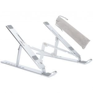 Support pour ordinateur portable pliable avec bande antiderapante, forme triangulaire robuste pour ordinateur portable de 15,6 pouces - Neuf