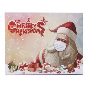 Bo&icirc;te Carr&eacute;e D'emballage En Papier De No&euml;l Joyeux No&euml;l Bo&icirc;te Cadeau De Faveur Du P&egrave;re No&euml;l Pour Le Stockage Des Fournitures De F&ecirc;te Au Chocolat De Bonbons - Neuf