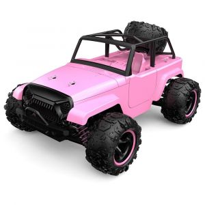 Voiture Télécommandée 4WD Haute Vitesse Rose 40km/h Batterie Puissante 80m Portée Rose YONIS - Neuf