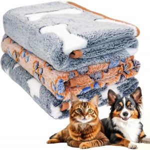 3 Pièces Couverture Pour Chien Et Chat,Lavable Pour,Flanelle Douce (M (76x53 Cm)) - Neuf