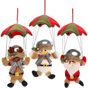 No&euml;l En Peluche Ornements De Suspension P&egrave;re No&euml;l Bonhomme De Neige Renne D&eacute;cor - Neuf