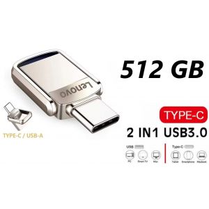 CLé USB 512 Go 2 en 1 USB C Pendrive Portable Clef USB 512GO Type C Memory - Neuf