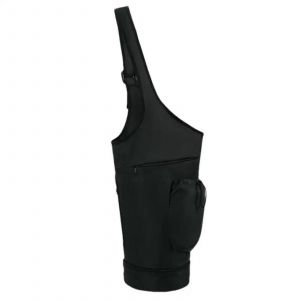 Sac De Transport Pour Tapis De Yoga, En Nylon, Confortable, Bandouliere Reglable, Sac De Rangement Pour Tapis De Yoga, Noir - Neuf