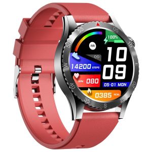 Montre Connect&eacute;e Silicone 1.43 Pouces Ecg Appels Bluetooth Assistant Vocal Noir Rouge Yonis - Neuf