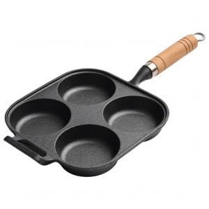 Ore-Poêle À Frire Antiarina Pour La Cuisson Des ?Ufs,Poêle À Crêpes,Poêle À Steak Épaissie,Mini Crêpière,Ustensiles De Cuisine,4/7- 4 Hole- - Neuf