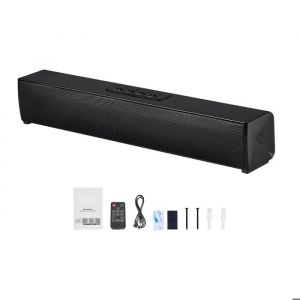 Barre de Son 2.0 Canaux pour TV Intelligente-Duoku-Format Compact 45 cm-avec Bluetooth et AUX-T&eacute;l&eacute;commande Incluse - Neuf