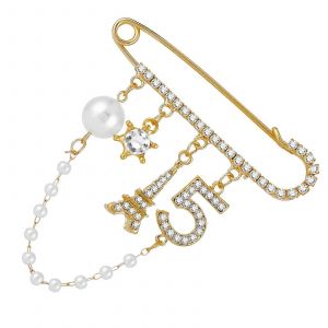 Vintage Couronne Num&eacute;ro 5 Strass &Eacute;pinglettes Pour Les Hommes Et Les Femmes, Style Classique, &Eacute;l&eacute;gant Bijoux Accessoires - Neuf