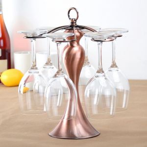 Hjlian Porte-Bouteilles En Fer Pour 6 Bouteilles De Vin, Pour Cuisine, Maison, Bar, Etageres A Vin, Decoration - Neuf