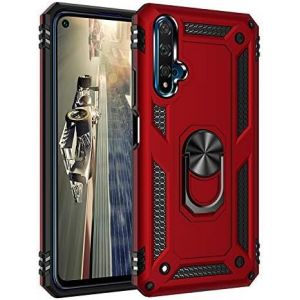 Kal-Coque Pour Huawei Honor 20/Nova 5t, + Verre Trempé, Etui Housse De Protection Antichoc Durable Résistante 2 En 1 Hybride Pc Robuste Tpu Souple Pour Huawei Honor 20/Nova 5t, Rouge - Neuf