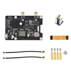 Adaptateur PCIe vers M.2E KEY avec fonction PoE pour Raspberry Pi 5 - Neuf