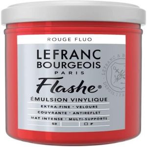 SJZG-Flashe Acrylique Pot 125Ml Rouge Fluo - Neuf