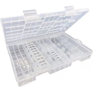 Bo&icirc;te &agrave; Piles en Plastique-1 Pi&egrave;ces Bo&icirc;te de Rangement pour Pile, Waterproof Storage Box, Convient au Stockage des Piles AA/AAA/C/D/9V Piles(Piles Non incluses) - Neuf