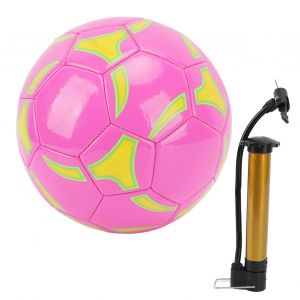 Ballon De Football Professionnel Pour Enfants Avec Pompe A Ballon, Ballon Gonflable Cousu A La Main Pour L'entrainement Sportif, Rose - Neuf