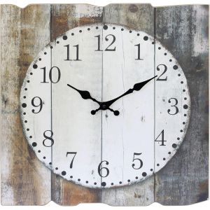 ChenQuanSarl-Horloge Murale, Bois, Marron, 40 X 40 Cm - Neuf