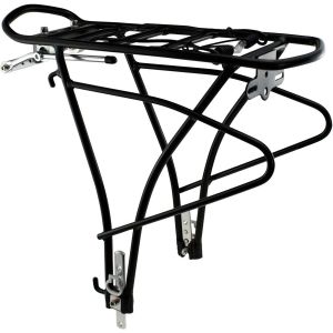 Subzonal-Schoberg Bicycle Pannier Rack Rear Aluminium | Adjustable For 24, 26, 28 Men And Women Bicycle Universal Mounting Set Black Charge Maximale : 25 Kg - Neuf
