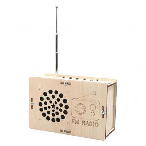 DIY FM Radio Mod&egrave;le Projet de Science du Bois Mod&egrave;le &agrave; vapeur pour enfants Ados Cadeau d'anniversaire - Neuf