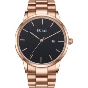 Eryi-Montre-Bracelet Pour Homme Pour Femme, Analogique, Quartz, Acier Inoxydable, Bracelet En Métal, Calendrier - Neuf