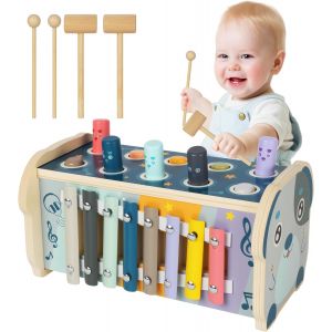 JGD-Jouets d'&eacute;ducation Jouet bebe 1 an Montessori adapt&eacute;s au-dessus de,Celui-ci Jeux montessori 1 an int&eacute;grant martelage,Xylophone bebe et la reconnaissance des nombres,Est le cadeau d'anniversaire i - Neuf