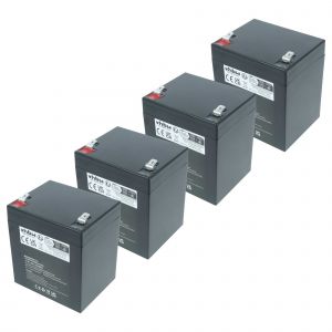vhbw 4x Batterie compatible avec The Box MBA75W, MBA75W MKII, MBA120W MKII, MBA120W haut-parleurs, enceintes portatives (6Ah, 12,8V, LiFePO4) - Neuf