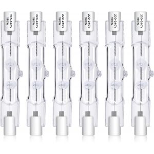 Kalanka-Ampoule Halog&iquest;&iquest;Ne R7s 78mm 150w 230v, Ampoule J78 Dimmable Halogene 2800k Blanc Chaud, Convient Pour Les Lampadaires, Les Eclairages Paysagers, Pack De 6 - Neuf