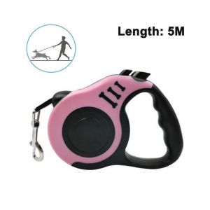 Laisse R&eacute;tractable Haut De Gamme Pour Chien Avec Poign&eacute;e Antid&eacute;rapante, Lumi&egrave;re Led, Conception Anti-Enchev&ecirc;trement Et Commande &Agrave; Un Seul Bouton Pour Chiens De Petite Et Moyenne Taille - Neuf