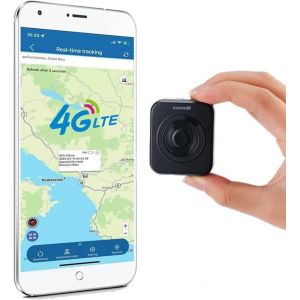 NouvelHorizonstore-Traceur GPS 4G Distance Illimit&iquest;&iquest;e Mondial, Mini Tracker GPS avec Carte Sim Fonctionne dans 34 Pays Suivi en Temps R&iquest;&iquest;el, Petit Traqueur Portable avec Fonction Alarme SOS, Aimant Amo - Neuf