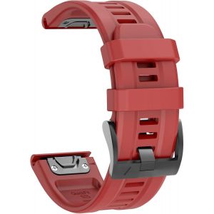 22 mm Sport Bracelet pour Fenix 7, Bracelet de Montre 22mm Bande Remplacement en Silicone Compatible avec Fenix 7/Fenix 5 Plus/Fenix 5/Fenix 6/Fenix 6 Pro/Forerunner 935/945/Approach S60/Epix - Neuf