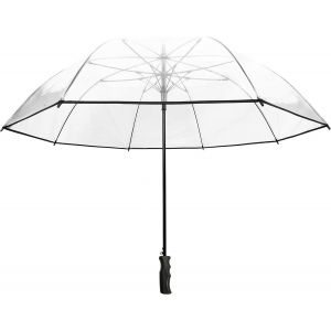 Parapluie Transparent Golf Ouverture Automatique - Id&eacute;al Pour Le Mariage- Diametre: 124 Cm Pour 2 Personnes - Neuf