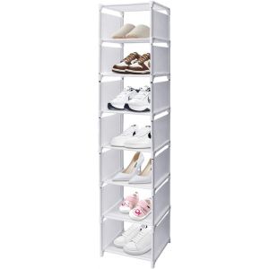 Kgabery-Étagère À Chaussures Étroite À 8 Niveaux,Étagère À Chaussures Verticale À Une Rangée Pour Petits Espaces,Étagère À Chaussures Assemblée Pour Espaces Étroits,Salon,Entrée,Rangement De - Neuf