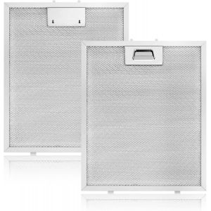 ERYI-Filtre À Graisse En Métal, 2Pcs Filtre À Graisse Métallique Pour Hotte Aspirante 320 X 260Mm, Filtre Hotte Aspirante, Filtre Hotte Universelle, Compatible Avec La Plupart Des Hottes Aspirantes - Neuf