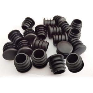 Bouchon En Plastique Rond,20 Pièces Bouchon D'extrémité De Tube Noir Glisse Meubles Chaise/Jambe Tuyau Couvercle Insert (19mm) - Neuf