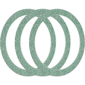 KALANKA-3 Pcs Bague d'Adaptateur Magn&eacute;tique, Kit de Conversion Universel de Chargeur sans Fil Magn&eacute;tique Bague M&eacute;tallique &Eacute;tincelante Autocollante pour &Eacute;tui de T&eacute;l&eacute;phone, Vert - Neuf