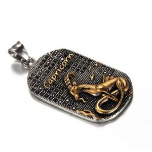 Scorpion 12 Constellations Collier Cadeaux D'anniversaire Couleur Or Acier Inoxydable Amulette Pendentif Signe Du Zodiaque Bijoux Collier 2019 - Neuf