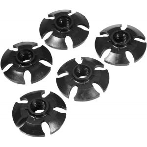 Letnerny-Embout Baton De Marche, 5 Pi&egrave;ces Pointe De Canne De Randonn&eacute;e En Caoutchouc Ronde, Protecteur De Pointe De B&acirc;ton De Marche, Paniers De Boue De Ski De Neige Pour Randonn&eacute;e Trekking B&acirc;tons De - Neuf