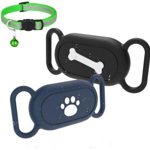 LETNERNY-2 Pi&egrave;ces Etui Protection Pour Galaxy Smarttag 2, Silicone R&eacute;sistant Aux Rayures Etanche Localisateur D'Animaux Coque Protection, Coqu Silicon Pour Collier De Chien, Chat Et Les Sacs &Agrave; Dos - - Neuf