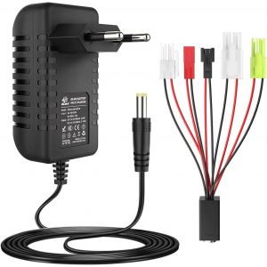 TLP-Intelligent 2.4V 3.6V 4.8V 6V 7.2V 8.4V 9.6V 10.8V 12V NIMH/NICD Chargeur de Batterie pour 2-10S Batterie Airsoft Batterie Voiture RC avec Tamiya/Mini Tamiya/SM 2P/JST/HuanQi¿Ne Convient Pas au L - Neuf