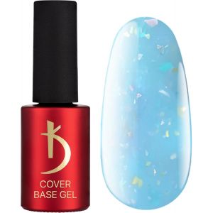 Vernis Semi Permanent - Bleu Brillants Flocons Camouflage - Vernis Gel Uv Semi Permanent Gel Ongle -7ml- Base Gel Cover Blue Flakes - Base Coat - Neuf