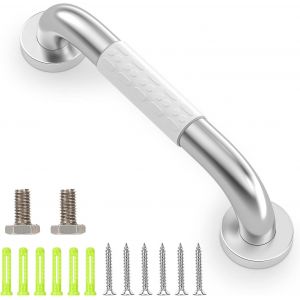 Barre d'appui pour toilettes, poign&eacute;e de s&eacute;curit&eacute; pour baignoire, barres d'appui murales en acier inoxydable, poign&eacute;e de baignoire antid&eacute;rapante, barre d'appui pour douche et toilettes - Neuf