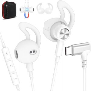 KALANKA-&Eacute;couteurs USB-C pour HONOR 400 Smart 5G X9d X8d, &Eacute;couteurs intra-auriculaires magn&eacute;tiques type C Avec microphone et contr&ocirc;le volume pour Google Pixel 10 9 REDMI Note 15 Pro+ Galaxy S26 S25 A1 - Neuf
