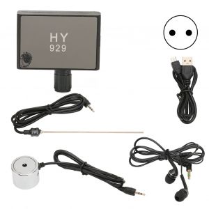 Detecteur de fuite d'eau professionnel haute resistance, double sonde, outil de detection de canalisation d'eau pour usage domestique, prise UE 100-240 V - Neuf