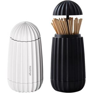 Pack De 2 Cure-Dents Titulaire, Automatique En Plastique De Distributeur De Cure-Dents, Cure-Dents En Plastique Portable De La Boîte De Pop-Up Boîte De Cure-Dents - Neuf