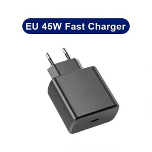 Chargeur Pd 45w,Charge Super Rapide Pour Samsung Galaxy S24 S23 Ultra Note 10 Plus,Câble Usb C Type C,Adaptateur De Chargeur De Téléphone Portable--Black Eu Plug - Neuf