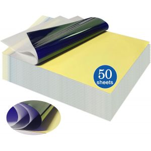 Mevronisshop-Papier Transfert Tatouage, 50 Feuilles Stencil Tatouage Transfert A4 Pour La Pratique Du Tatouage, Conception &Agrave; 4 Couches Pouvant Copier De Motifs Pour Le Transfert De Motifs De Tatouage - Neuf